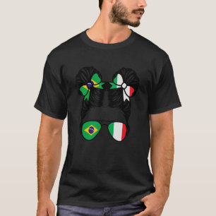 Halva brasilianska halvitalienska flickor Brasilie T Shirt
