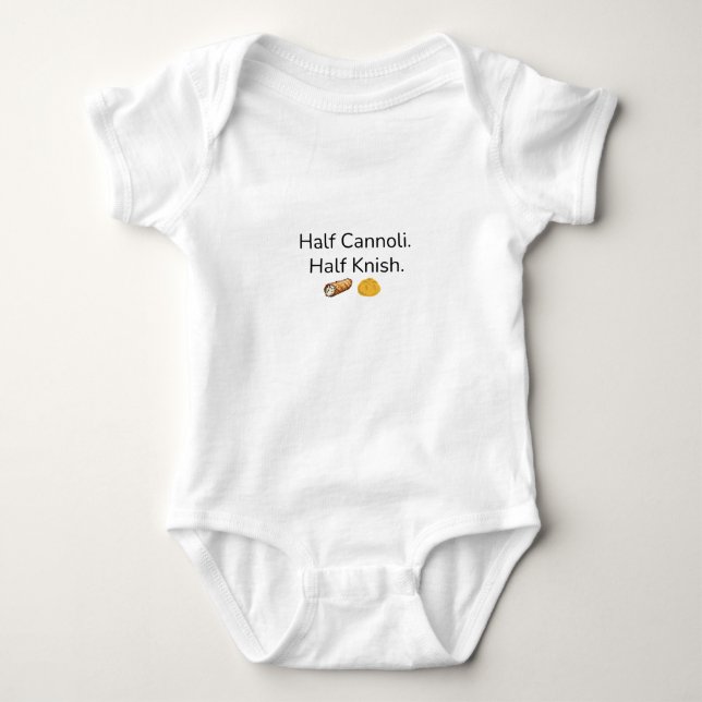 Halva Cannoli. Halva Knish baby bodysuit T Shirt (Framsida)