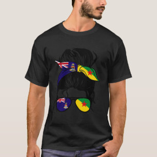 Halva Caymanian-Fransken Guyanesiska rötter T Shirt