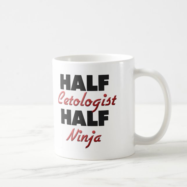 Halva Cetologist halva Ninja Kaffemugg (Höger)