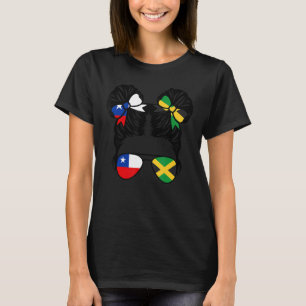 Halva chilenska halvJamaican Girl Chile Kids Herit T Shirt
