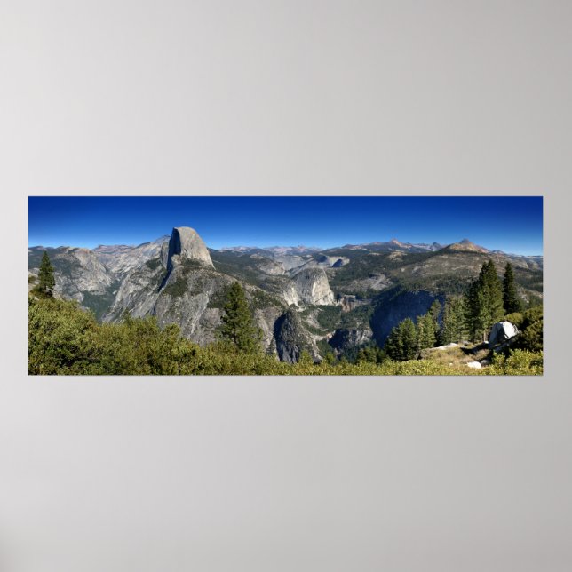 Halva Dome Nevada Falls Vernal Falls (II) Poster (Framsidan)