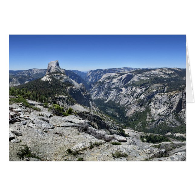 Halva Dome och Yosemite Valley - Yosemite Hälsningskort (Framsidan Horizontal)