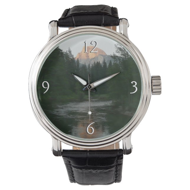 Halva Dome Sunset i Yosemite National Park Armbandsur (Framsida)