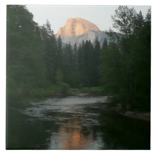 Halva Dome Sunset i Yosemite National Park Kakelplatta