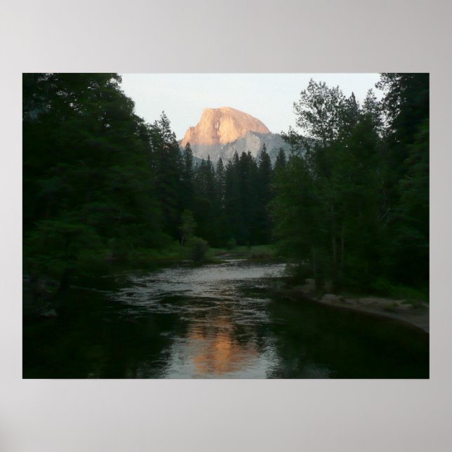 Halva Dome Sunset i Yosemite National Park Poster (Framsidan)