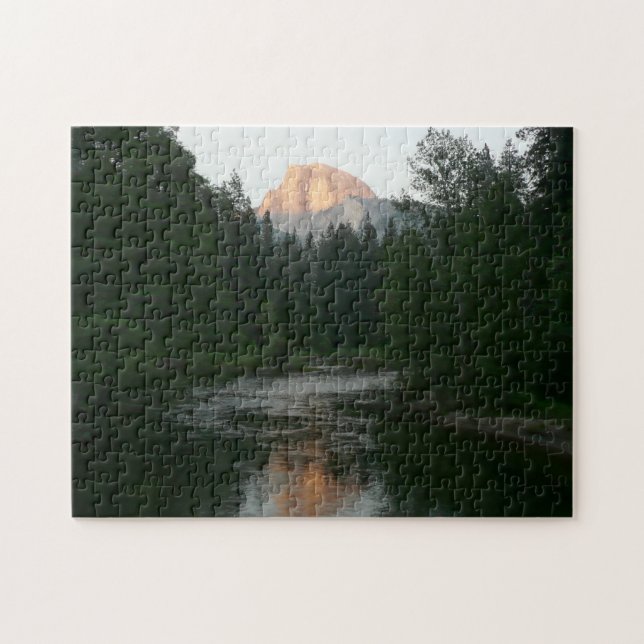 Halva Dome Sunset i Yosemite National Park Pussel (Horisontell)