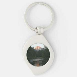 Halva Dome Sunset i Yosemite National Park Swirl Silverfärgad Nyckelring