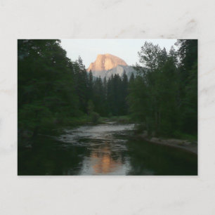 Halva Dome Sunset i Yosemite National Park Vykort