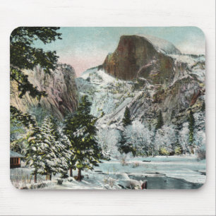 Halva Dome, Yosemite i Winter Mousepad Musmatta
