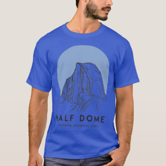 Halva Dome Yosemite National Park California BLUE T Shirt