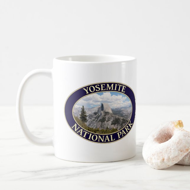 Halva Dome, Yosemite National Park, Kalifornien Kaffemugg (Med munk)