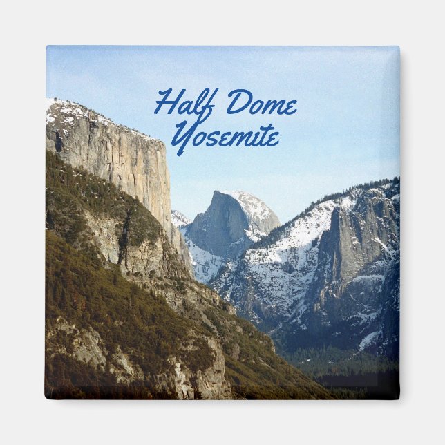 Halva Dome Yosemite National Park Magnet (Framsidan)