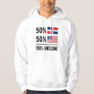 Halva Dominikanska halvamerikanska Dominikanska re Hoodie