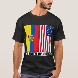 Halva Ecuadorian HalAmerican USA DNA Ecuador Heri T Shirt