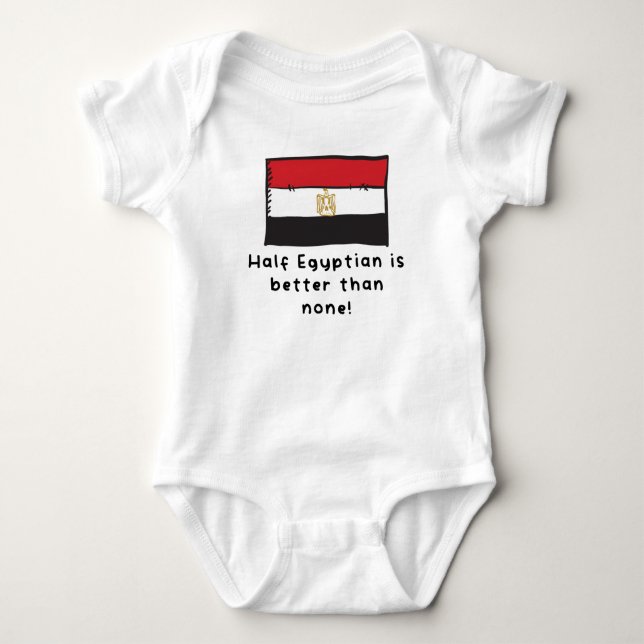 Halva egyptierna är bättre än ingen märklig Flagga T Shirt (Framsida)