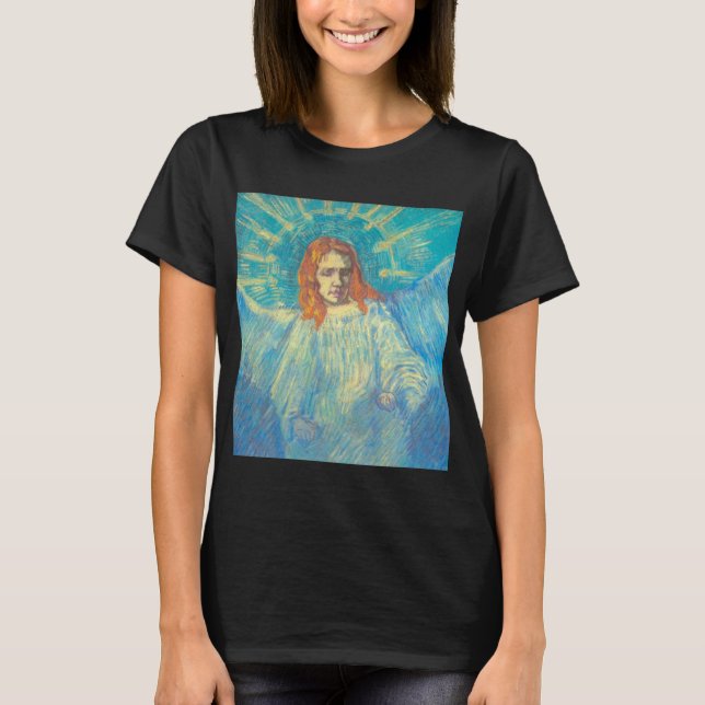 Halva Figur i en ängel av Vincent van Gogh T Shirt (Framsida)