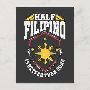 Halva Filipino är bättre än inga - Filippinerna Vykort