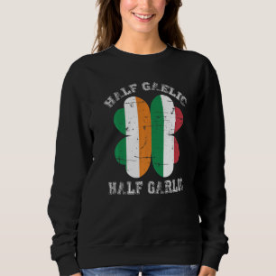 Halva gaeliska halvvitlök italienska Saint Patric T Shirt