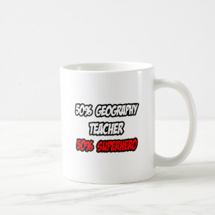 Halva geografilärare...Halva superhjälten Kaffemugg