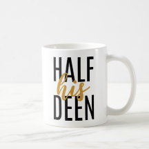 Halva hans Deen Nikkah Gift Mugg för Par