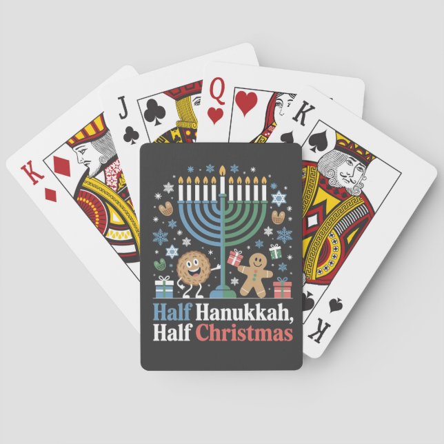 Halva Hanukkah Halva julfinalen Christmukah Casinokort (Baksidan)