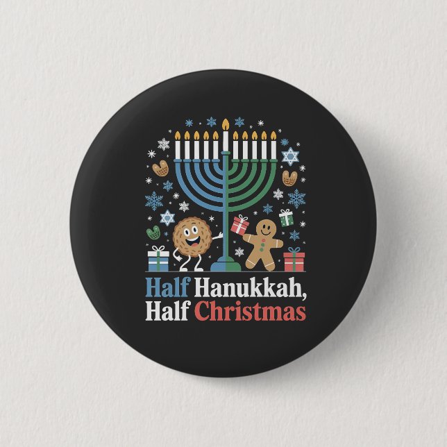 Halva Hanukkah Halva julfinalen Christmukah Knapp (Framsida)