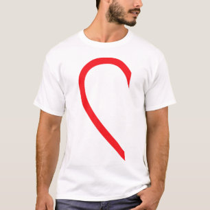 Halva hjärtat Lämnat Hand Side Kärlek par Camisa P T Shirt