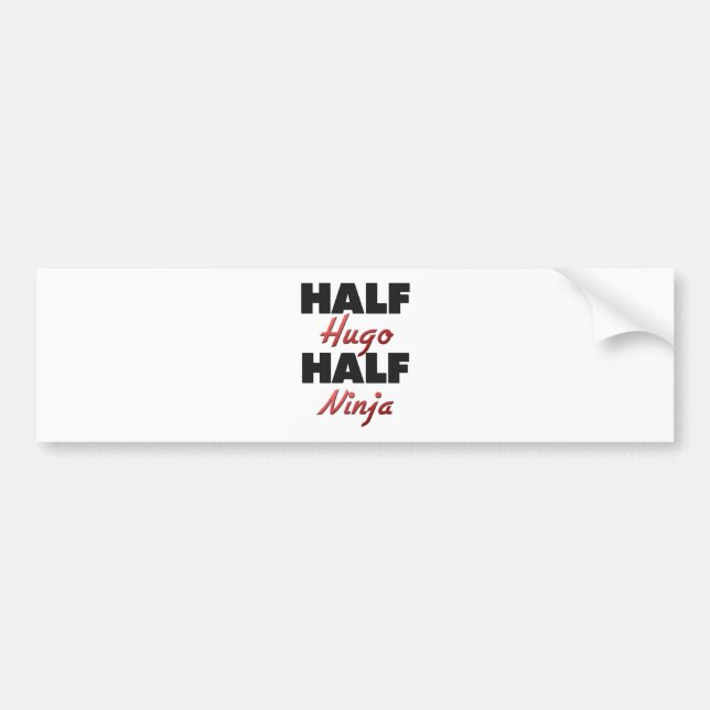 Halva Hugo halva Ninja Bildekal (Framsidan)