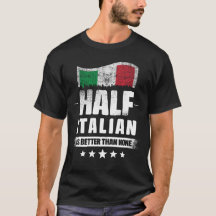 Halva italienska är bättre än ingen funny Flagga f