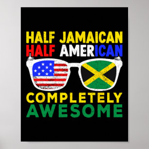 Halva Jamaican Halamerikanska Independence day Jam Poster