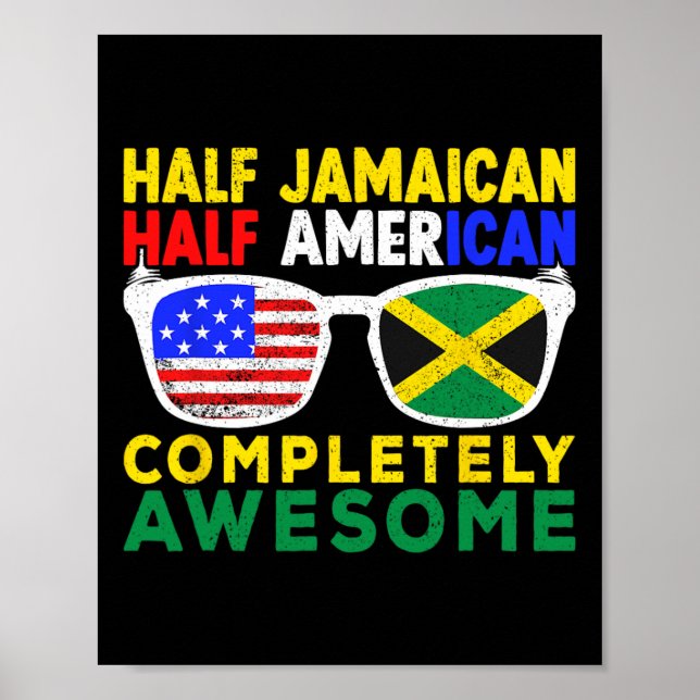 Halva Jamaican Halamerikanska Independence day Jam Poster (Framsidan)