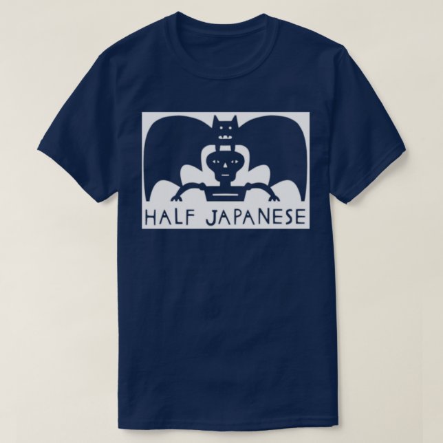 Halva japansk monster papper skärning av Jad Fair T Shirt (Design framsida)