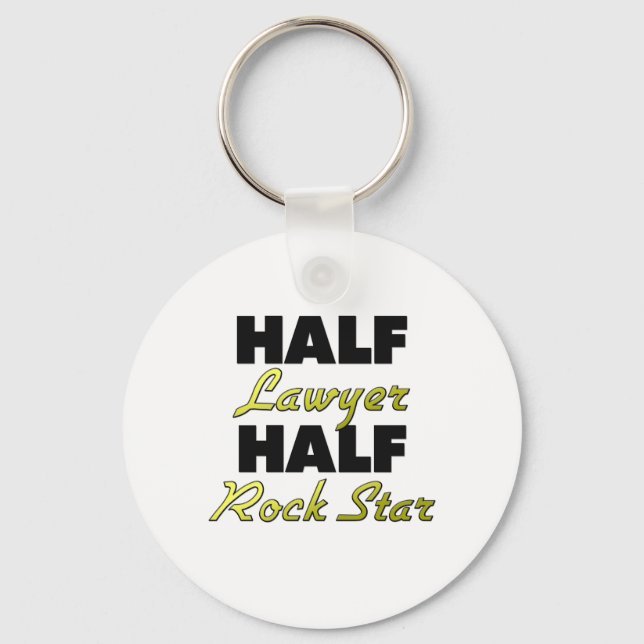 Halva juristen Halva Rockstjärnan Nyckelring (Framsida)