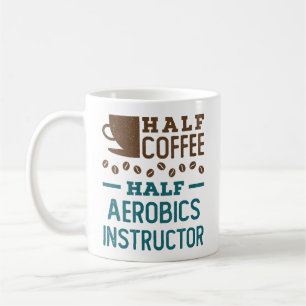 Halva kaffehaltig Aerobics-instruktör Kaffemugg