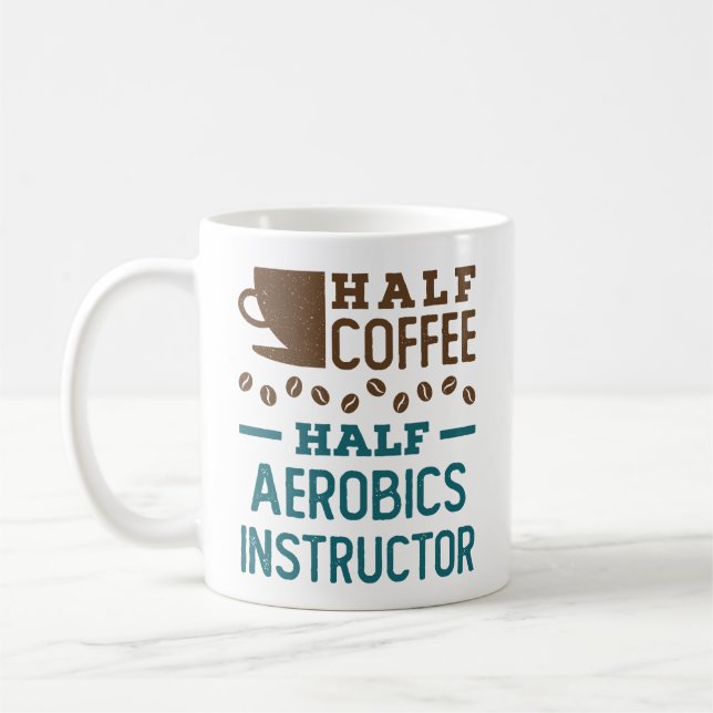 Halva kaffehaltig Aerobics-instruktör Kaffemugg (Vänster)