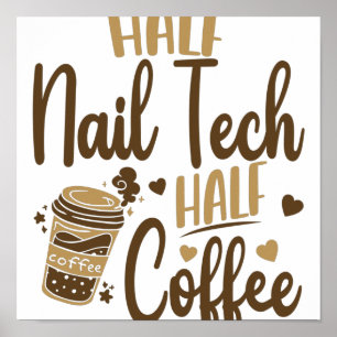 Halva kaffekaffe i Nagel för Nagel Poster