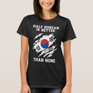 Halva koreanska backprint är bättre än ingen korea t shirt