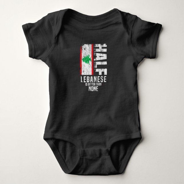 Halva libaneserna är bättre än ingen lättsinnig li t shirt (Framsida)