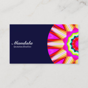 Halva Mandala 05 - Mörk Navy Visitkort