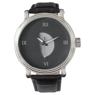 Halva Måne ansikte Watch Armbandsur