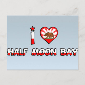 Halva Måne Bay, CA Vykort