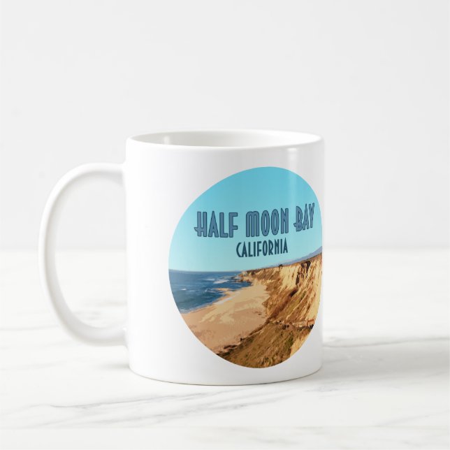 Halva Måne Bay California Vintage Kaffemugg (Vänster)