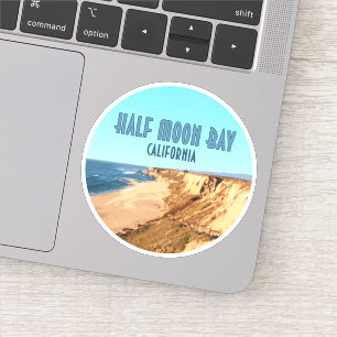 Halva Måne Bay California Vintage Klistermärken