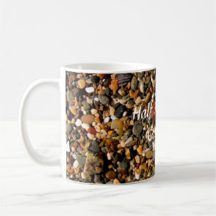 Halva Måne Bay färgade bågstenar Kaffemugg