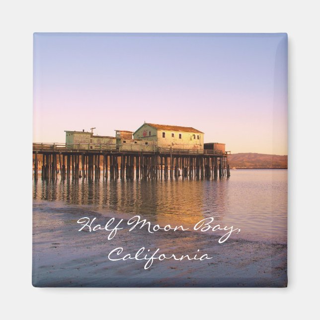 Halva Måne Bay, Kalifornien Magnet (Framsidan)