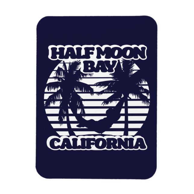 Halva Måne Bay Kalifornien Magnet (Vertikal)