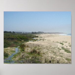 Halva Måne Bay Kalifornien Poster