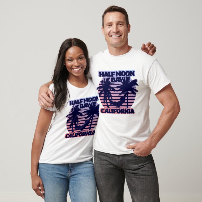 Halva Måne Bay Kalifornien T Shirt (Unisex)