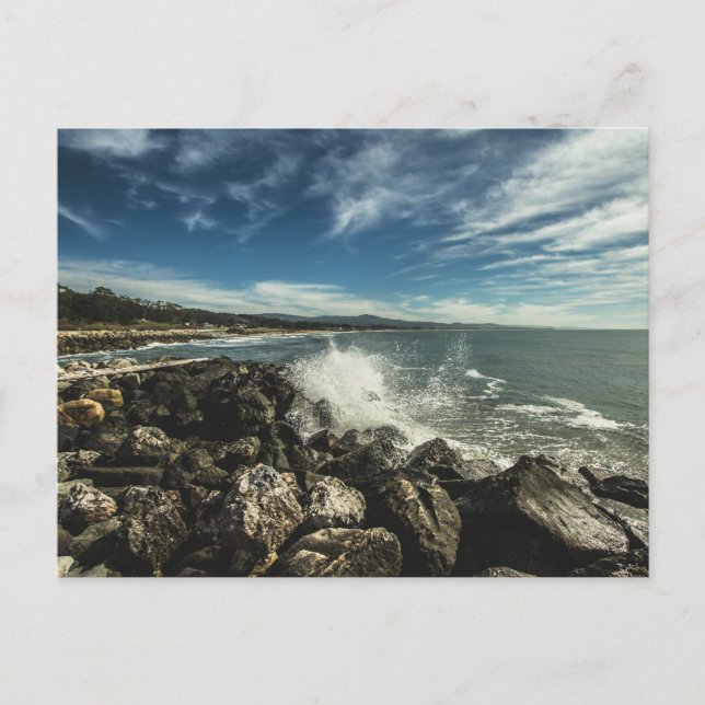 Halva Måne Bay Kalifornien Vykort (Framsida)